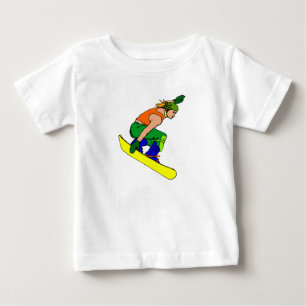 Camiseta De Bebé Snowboard incondicional galón