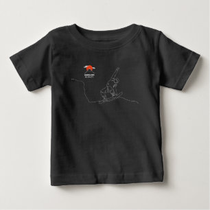 Camiseta De Bebé Snowboard, Snowboard, Hokkaido