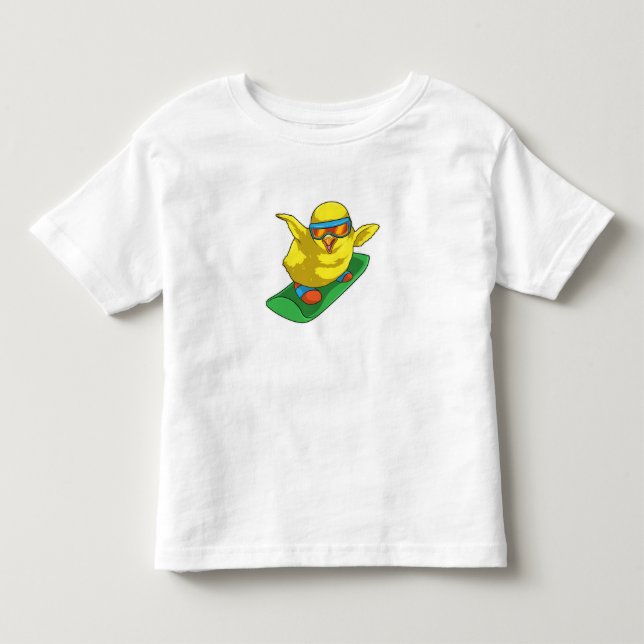 Camiseta De Bebé Snowboarder Chick (Anverso)