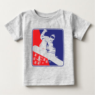 Camiseta De Bebé Snowboarding, EE.UU.