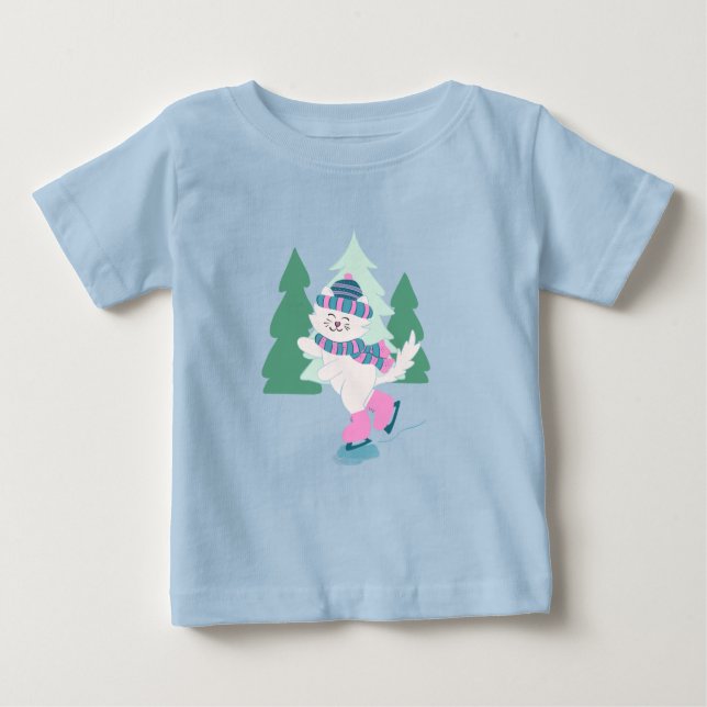 Camiseta De Bebé Snowday Kitty (Anverso)