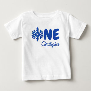 Camiseta De Bebé Snowflake Primer cumpleaños bebé camiseta