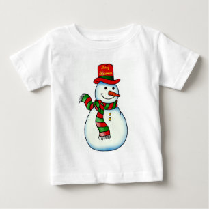 Camiseta De Bebé Snowman