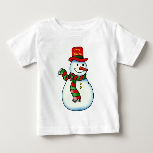 Camiseta De Bebé Snowman (Anverso)