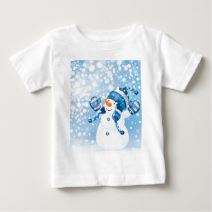 Camiseta De Bebé Snowman