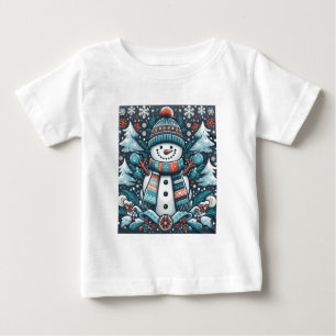 Camiseta De Bebé Snowman