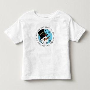 Camiseta De Bebé Snowman deja que la nieve