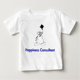 Camiseta De Bebé Snowman Happiness Consultor
