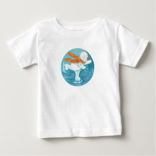 Camiseta De Bebé Snowman Ice Skater