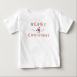 Camiseta De Bebé Snowman Merry Christmas<br><div class="desc">festivo</div>