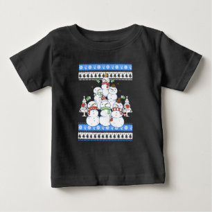 Camiseta De Bebé Snowman - Navidades feos en árbol de Navidad de Sn