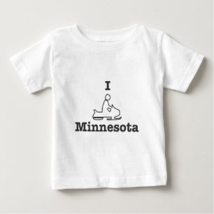 Camiseta De Bebé Snowmobile Minnesota