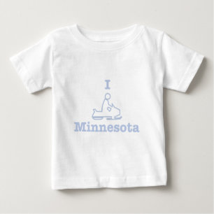 Camiseta De Bebé Snowmobile Minnesota