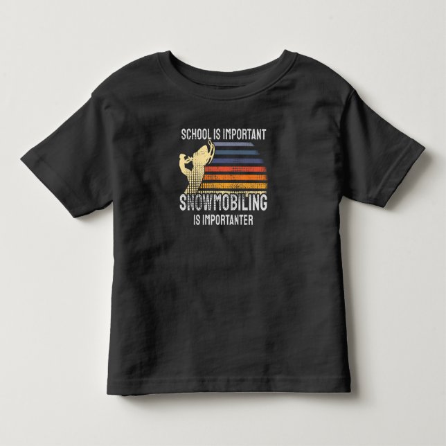 Camiseta De Bebé Snowmobling Snowmobile (Anverso)