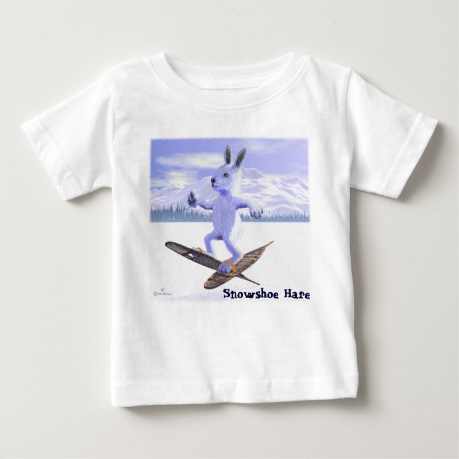 Camiseta De Bebé Snowshoe Hare (Anverso)