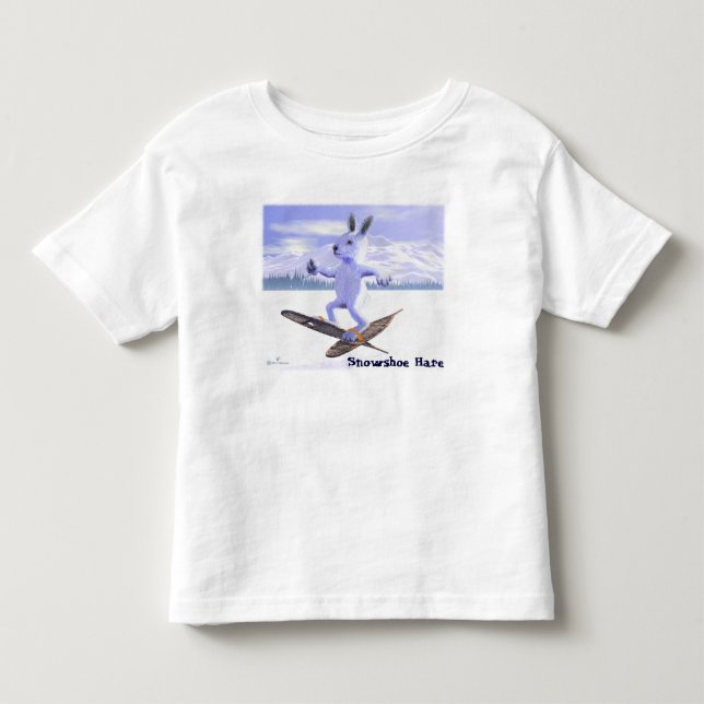 Camiseta De Bebé Snowshoe Hare (Anverso)