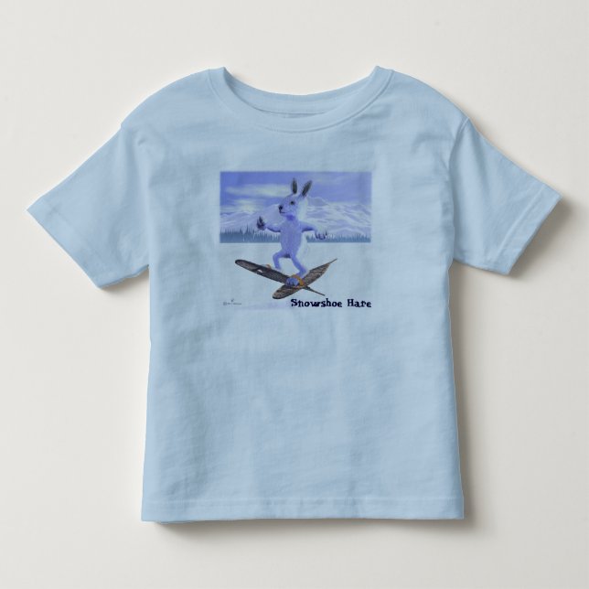 Camiseta De Bebé Snowshoe Hare (Anverso)