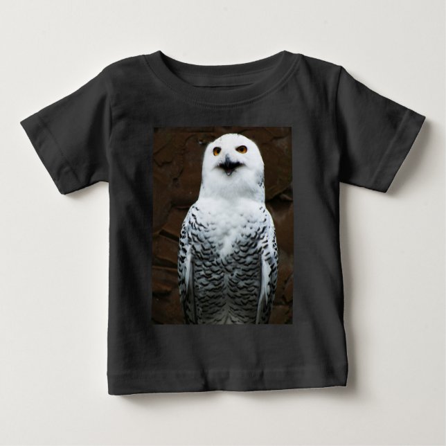 Camiseta De Bebé Snowy Owl ica (Anverso)