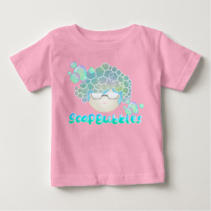 Camiseta De Bebé Soap Bubbles bebé niña rosa