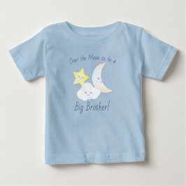 Camiseta De Bebé Sobre la Luna y las Estrellas Baby Shower
