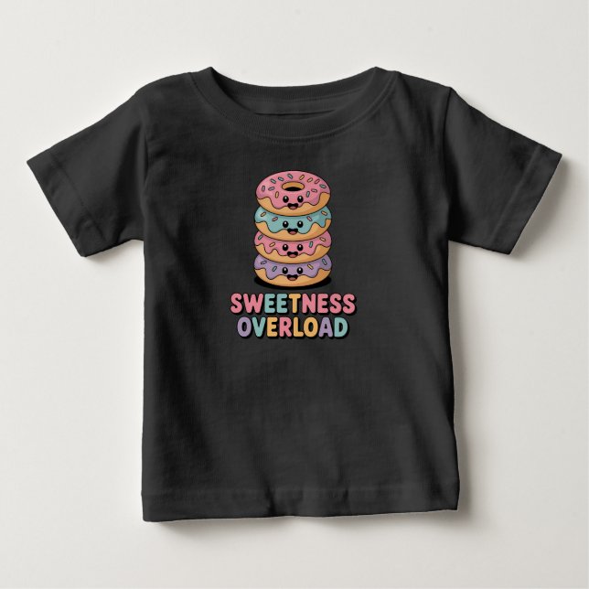 Camiseta De Bebé Sobrecarga de Dulzura | Donut (Anverso)