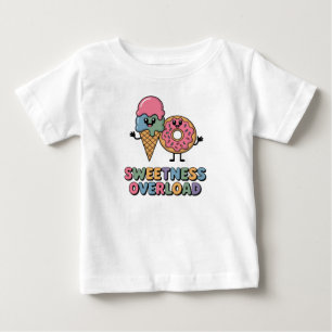 Camiseta De Bebé Sobrecarga de dulzura   Donut & Ice Cream
