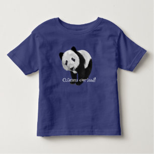 Camiseta De Bebé "Sobrecarga del Cuteness!" con la panda dulce