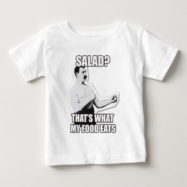 Camiseta De Bebé ¡Sobremanera Manly Man ataca de nuevo! (Anverso)