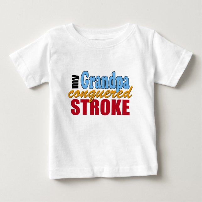 Camiseta De Bebé Sobreviviente del abuelo Stroke (Anverso)