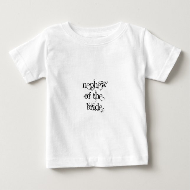 Camiseta De Bebé Sobrino de la novia (Anverso)