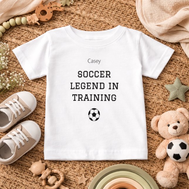 Camiseta De Bebé Soccer Legend Training Baby Name Outfit (Subido por el creador)