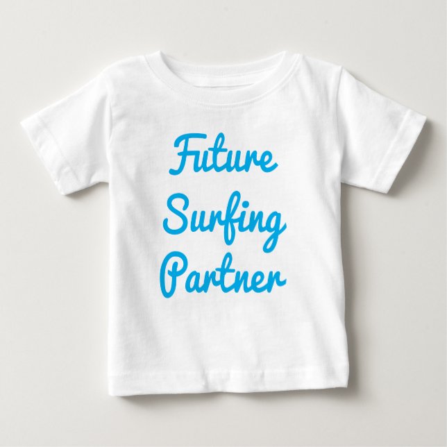 Camiseta De Bebé Socio de Surfing Futuro (Anverso)