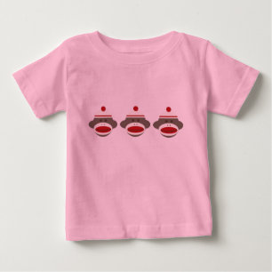 Camiseta De Bebé Sock Monkey