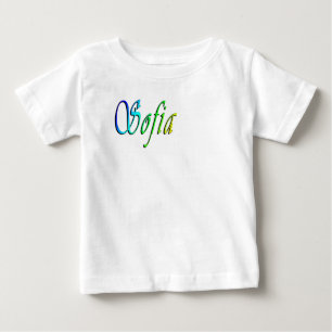 Camiseta De Bebé Sofia Su Nombre En Color,