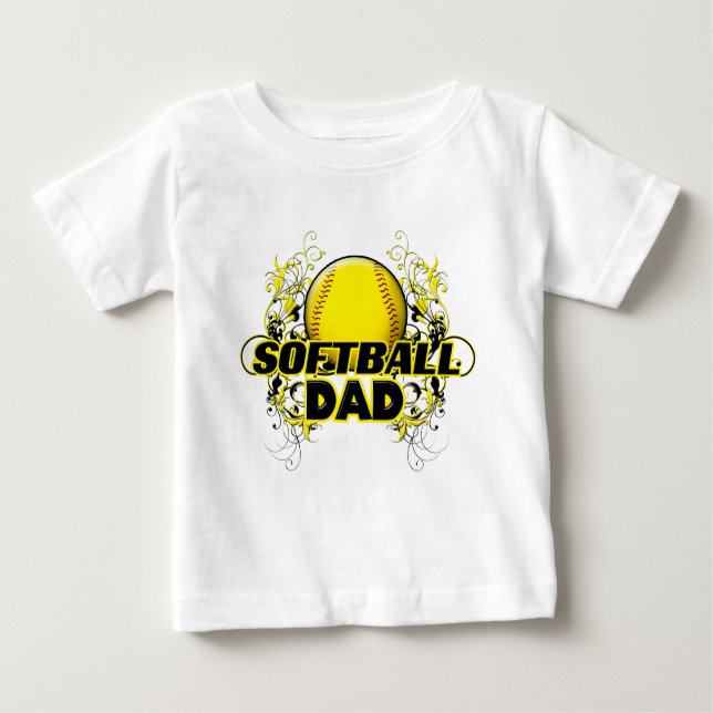 Camiseta De Bebé Softball Dads (cruz).png (Anverso)