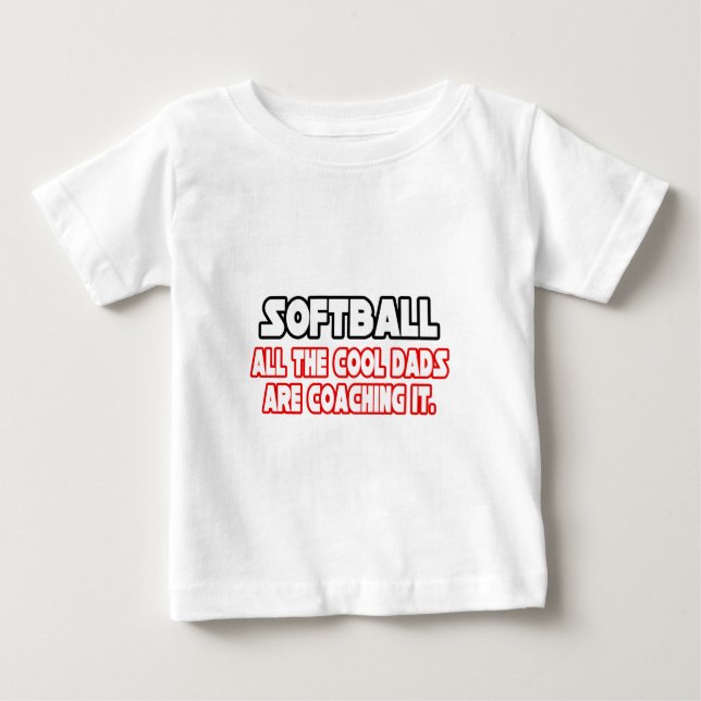 Camiseta De Bebé Softball...Guay Dads (Anverso)