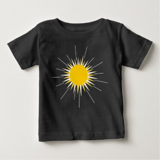 Camiseta De Bebé Sol brillante radiante amarillo brillante