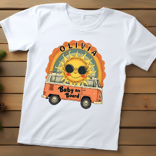 Camiseta De Bebé Sol de bebé sonriente retro genial