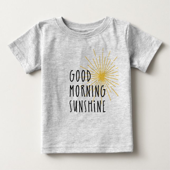 Camiseta De Bebé Sol de la buena mañana (Anverso)