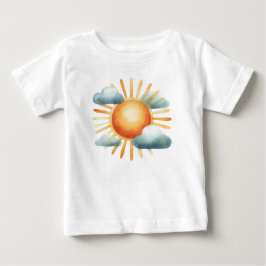 Camiseta De Bebé Sol dibujado