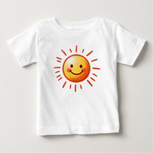 Camiseta De Bebé Sol dibujado