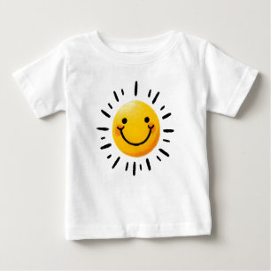 Camiseta De Bebé Sol dibujado
