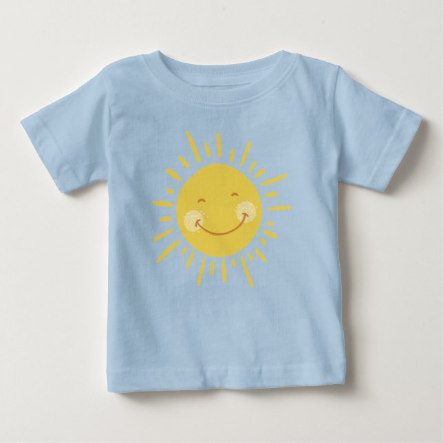 Camiseta De Bebé Sol Feliz Adorable  (Anverso)