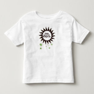 Camiseta De Bebé Sol negro medianoche de Alaska
