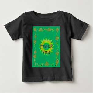 Camiseta De Bebé Sol Radiante: Paz Sea Con Tu Impresión Inspiradora
