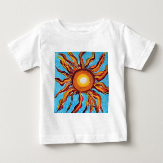 Camiseta De Bebé Sol salvaje (Anverso)