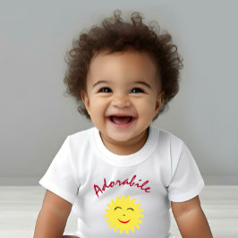 Camiseta De Bebé Sol sonriente