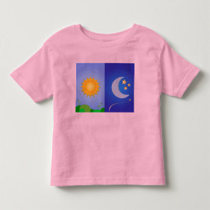 Camiseta De Bebé sol y luna