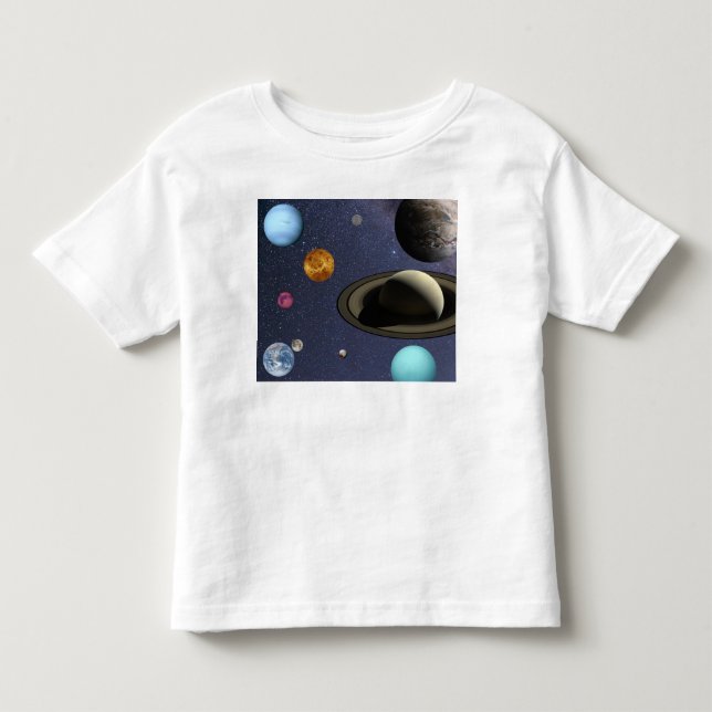 Camiseta De Bebé Solar system planets (Anverso)