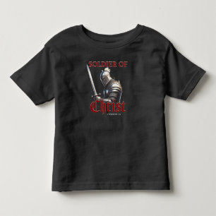 Camiseta De Bebé Soldado de Cristo 2 Timoteo 2:3 Biblia Cristiana